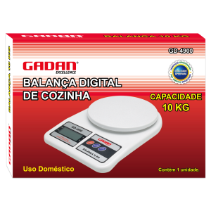 BALANÇA PARA COZINHA DIGITAL 10KG - GADAN