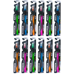 ESCOVA DENTAL ADULTO MÉDIA C/ 12UN  BLACK 4053